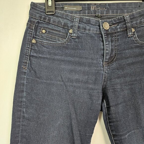 Kut from the Kloth Mia Toothpick Skinny Indigo Dark Wash Jean 4 KP691MB1 - Picture 2 of 7